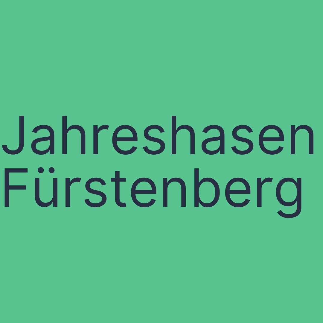 Jahreshasen Fürstenberg