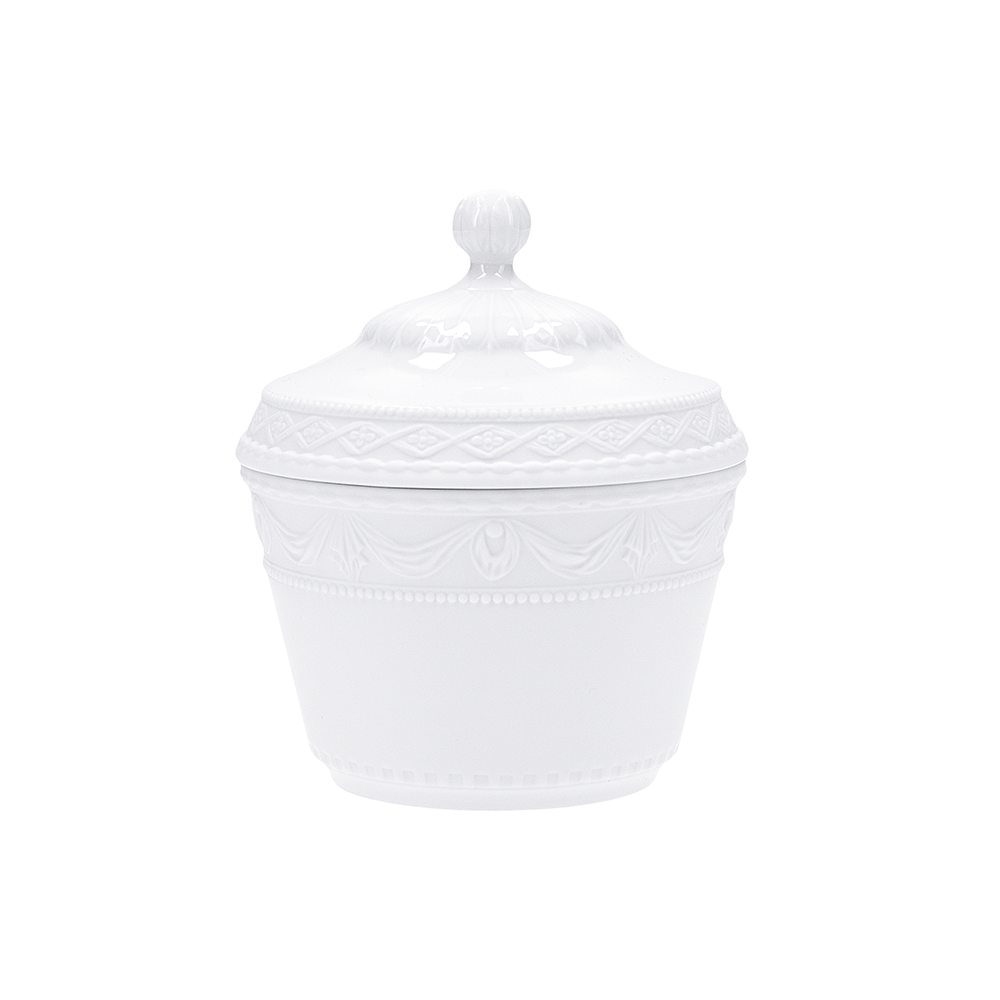 Zuckerdose gross BLANC NOUVEAU
