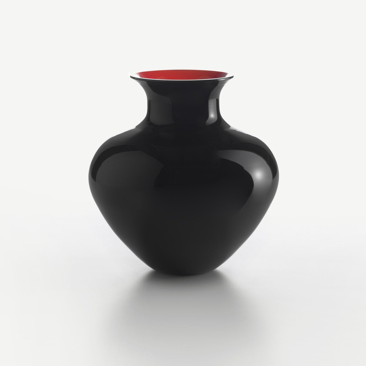Vase ANTARES Amphore medium schwarz-rot