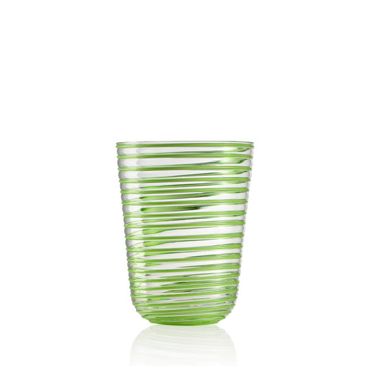 Wasserglas Twist grün