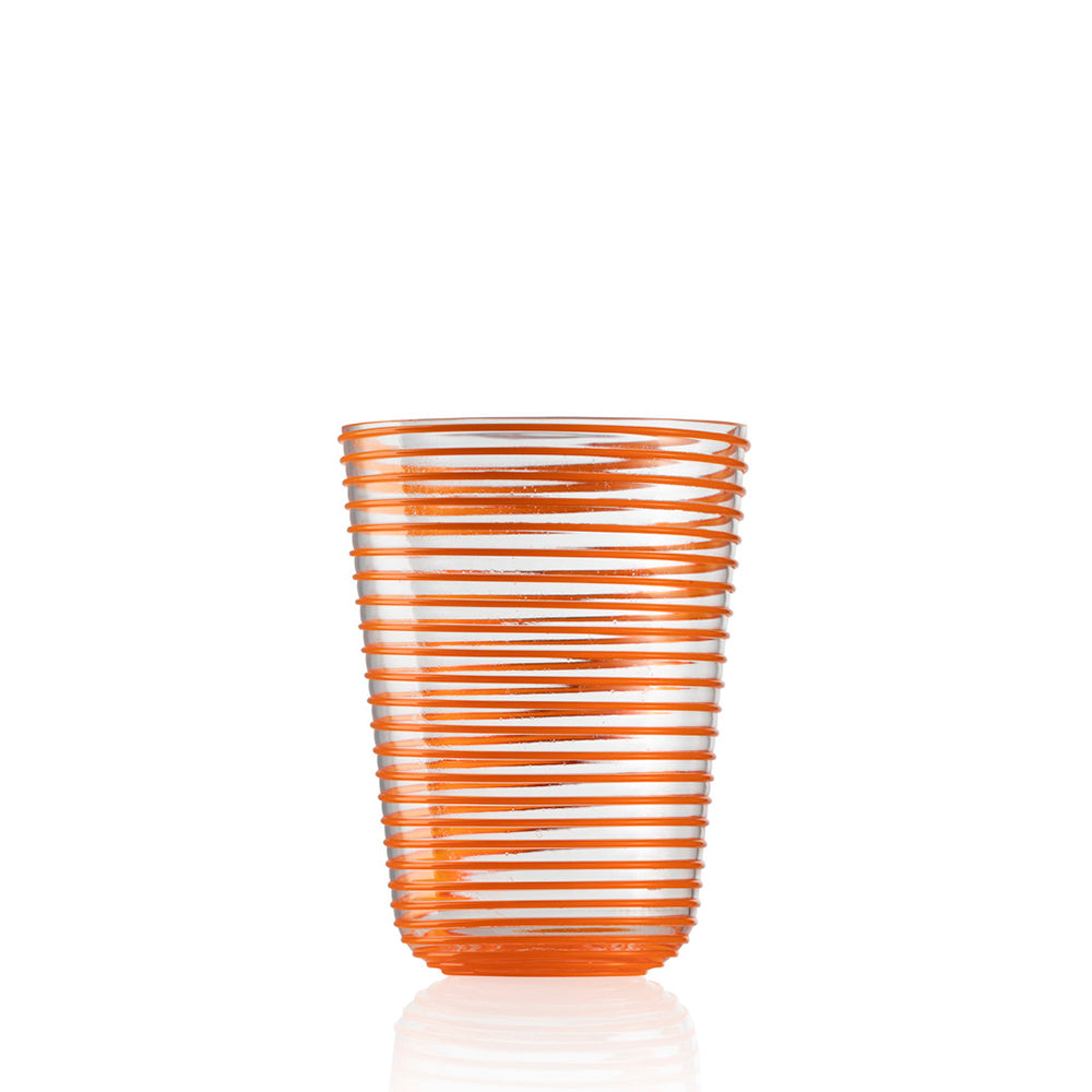 Wasserglas Twist orange