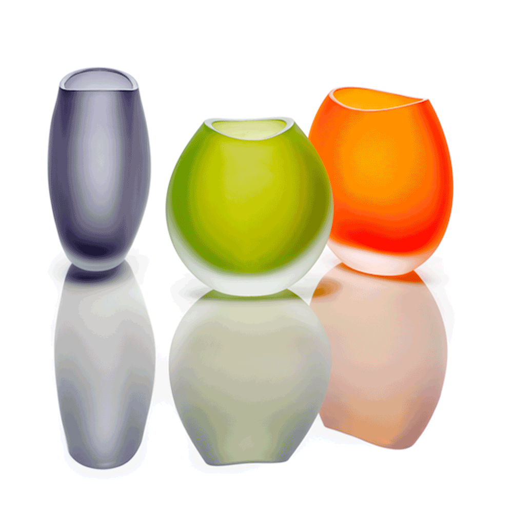 Vase Swing Tall Grau