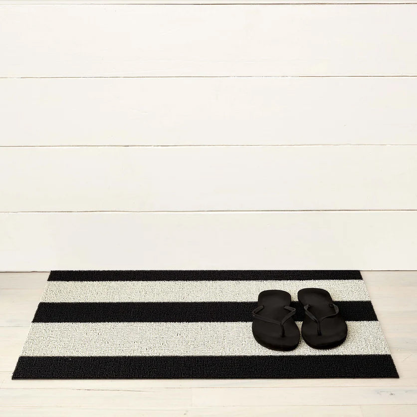 Fussmatte SHAG, Bold Stripe BLACK/WHITE 46 x 71 cm