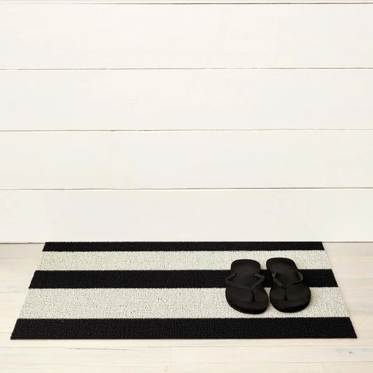 Fussmatte SHAG, Bold Stripe BLACK/WHITE 46 x 71 cm