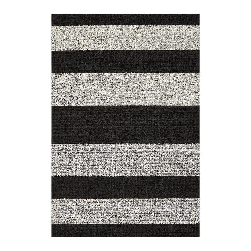 Fussmatte SHAG, Bold Stripe BLACK/WHITE 46 x 71 cm
