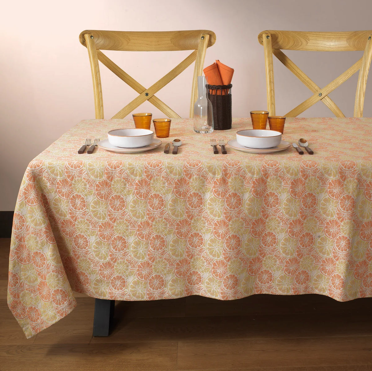 Tischdecke Zitrusfrüchte 150 x 320 cm