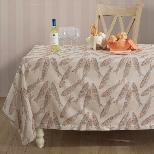 Tischdecke Sardinen 150 x 280 cm