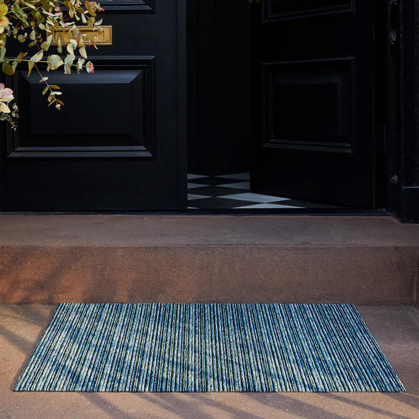 Fussmatte SHAG, Skinny Stripe TURQUOISE 46 x 71 cm
