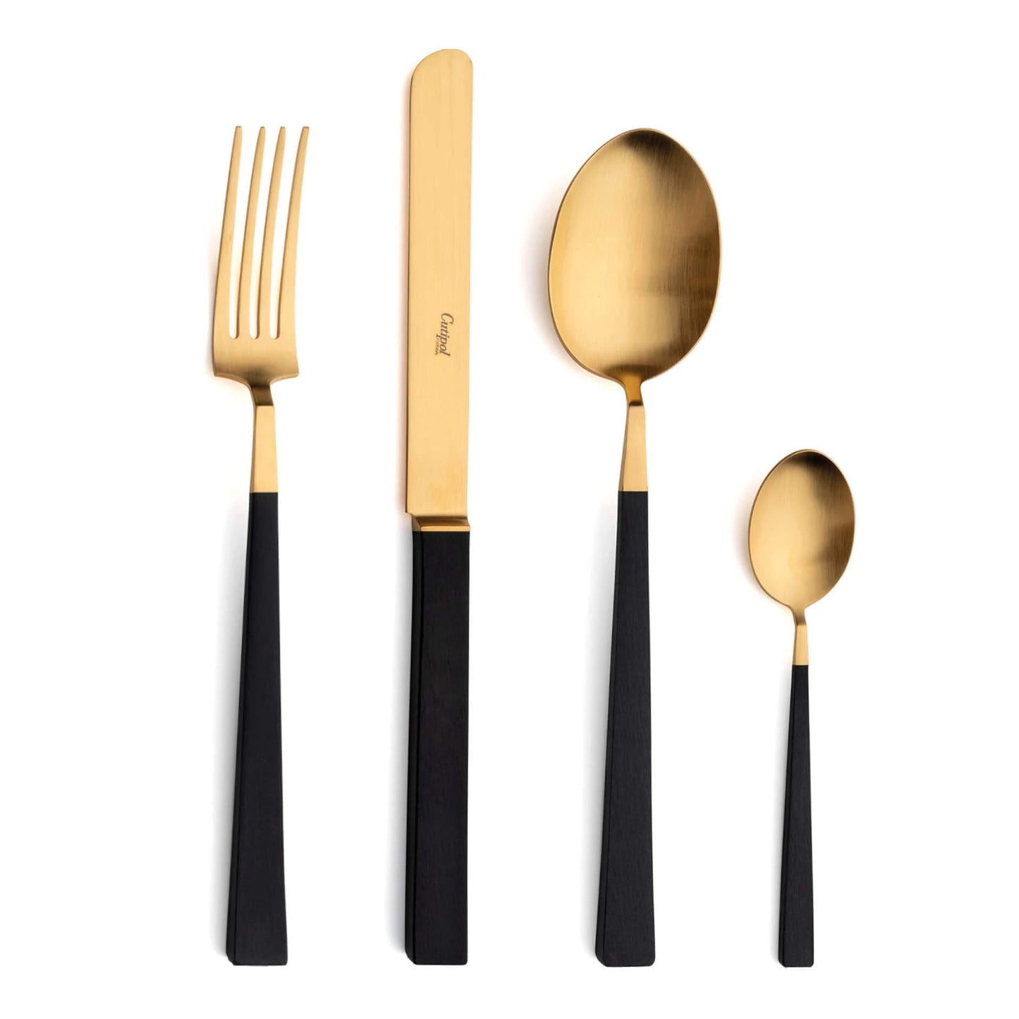 KUBE Schwarz Gold Besteck 24tlg.