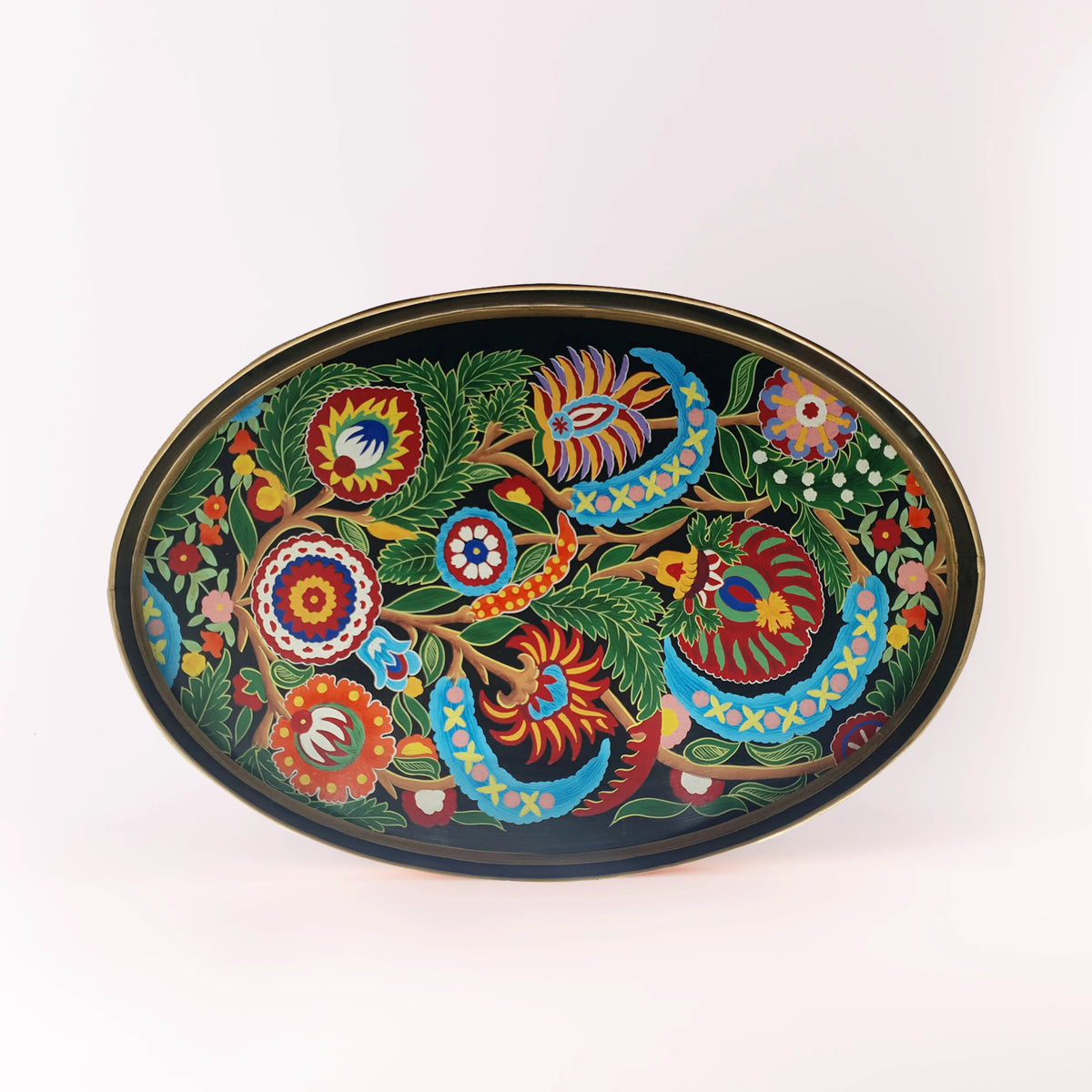 Tablett Oriental oval 48 x 39 cm