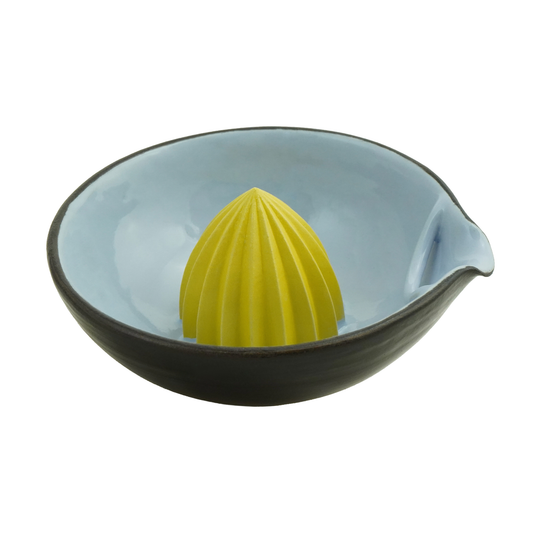 Zitronenpresse flieder/gelb