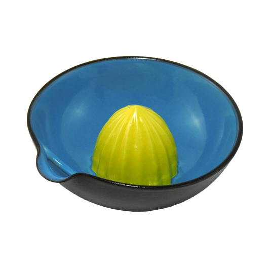 Zitronenpresse türkis/gelb