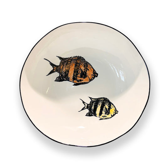 Maxi Servierschale mit Fisch gross Ø 44 cm