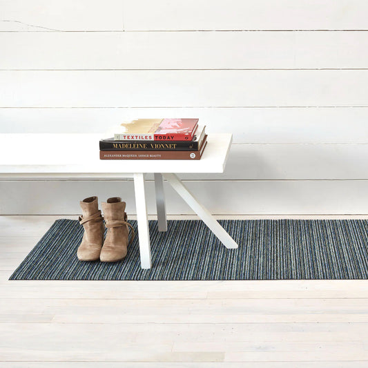 Fussmatte SHAG, Skinny Stripe FOREST 46 x 71 cm