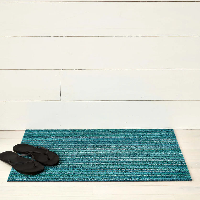Fussmatte SHAG, Skinny Stripe TURQUOISE 46 x 71 cm