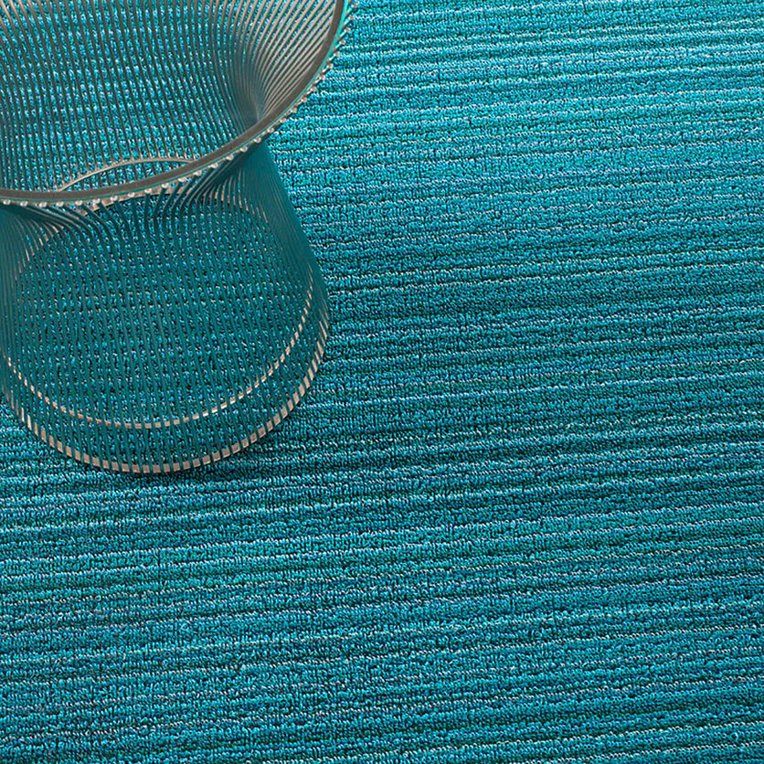 Fussmatte SHAG, Skinny Stripe TURQUOISE 46 x 71 cm