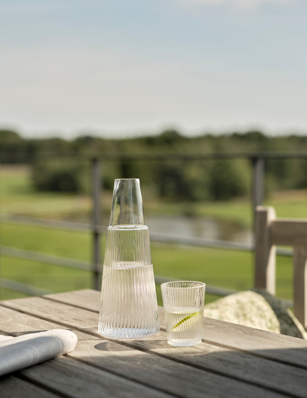 PILASTRO Wasserkaraffe 1 l mit Glas