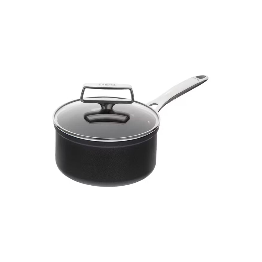 CASTEL'PRO Stielkasserolle Ø 16 cm Schwarz