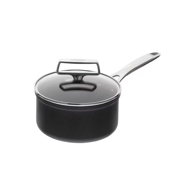 CASTEL'PRO Stielkasserolle Ø 18 cm Schwarz