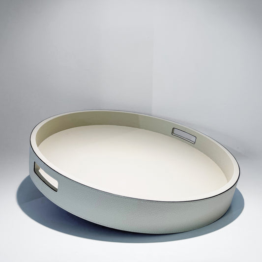 Tablett Rund Ivory 47 cm