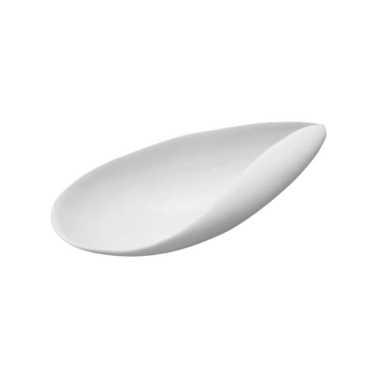 Teelöffel Muschel weiss biscuit