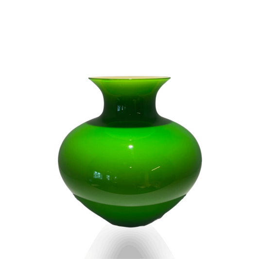 Murano Vase ANTARES Amphore large grün-hellgrün
