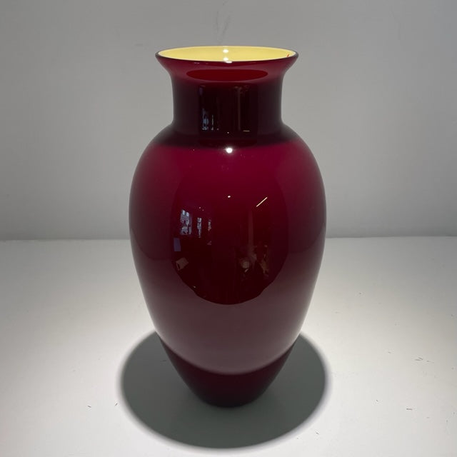 Vase ANTARES Amphore hoch rot-gelb