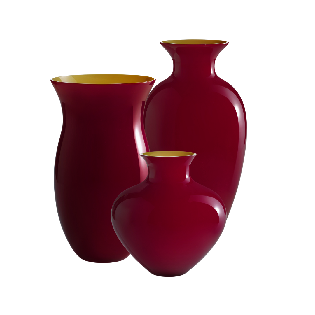 Vase ANTARES Amphore hoch rot-gelb