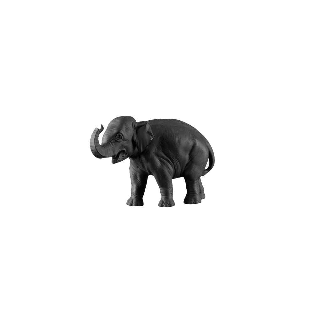 Elefant HILDE Rüssel aufwärts Nymphenburg schwarz