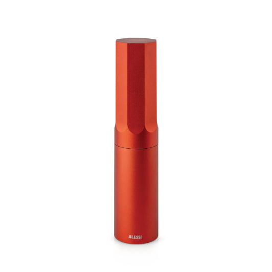 Gewürzmühle ALESSI aus Aluminium rot