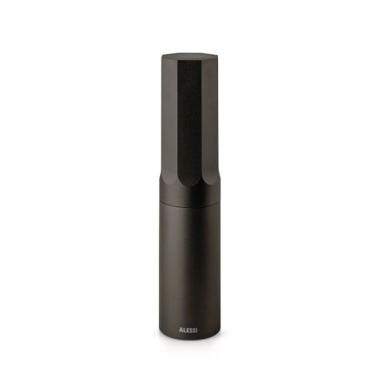 Gewürzmühle ALESSI aus Aluminium schwarz