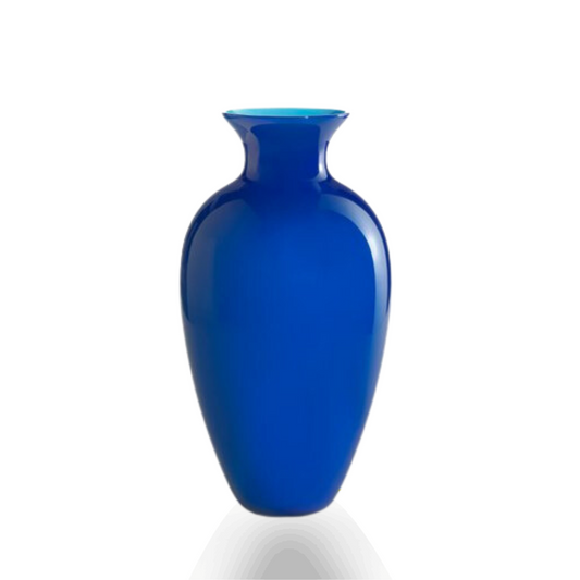 Murano Vase ANTARES Amphore hoch blau-aquamarin