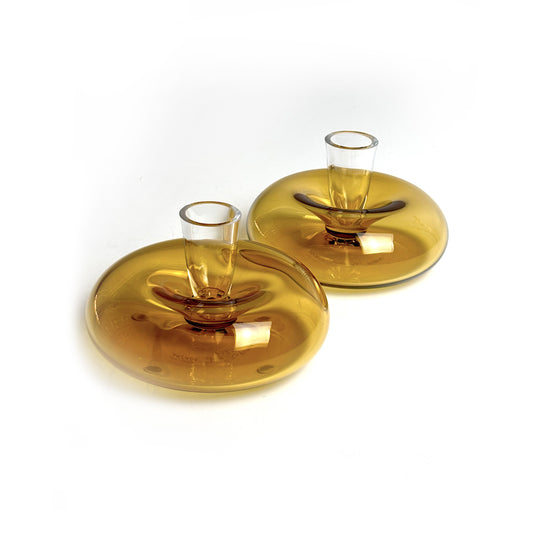 Kerzenhalter LUMEN SMALL DUO goldgelb, Arcade Murano