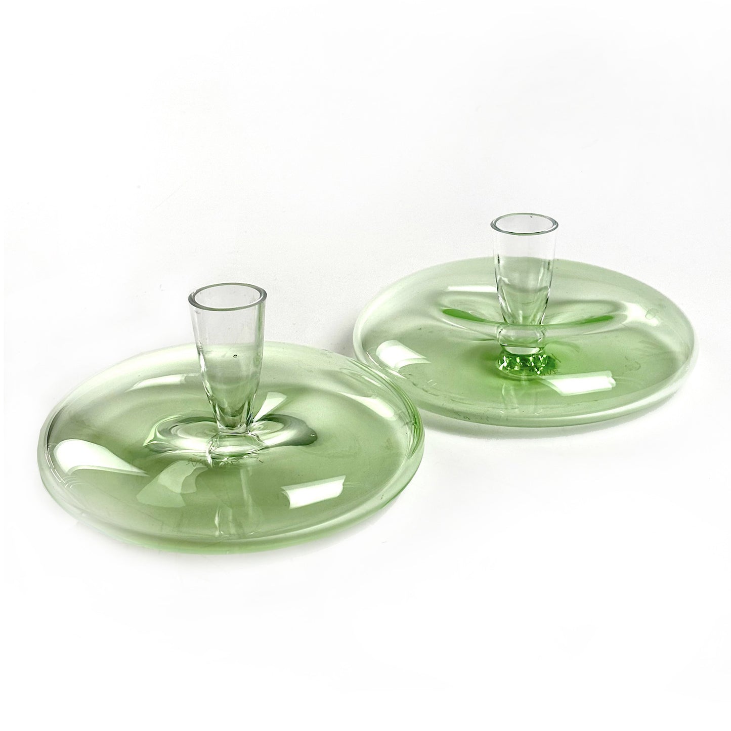 Kerzenhalter LUMEN BIG DUO salbei, Arcade Murano