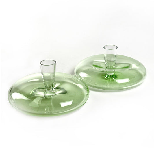 Kerzenhalter LUMEN BIG DUO salbei, Arcade Murano