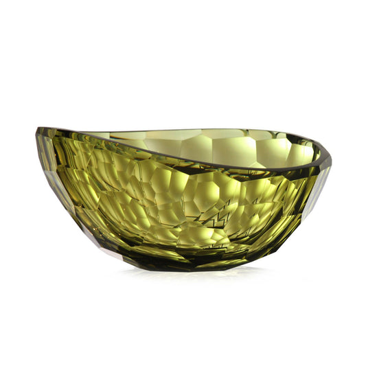 VENUS Schale, olive, Studioglas