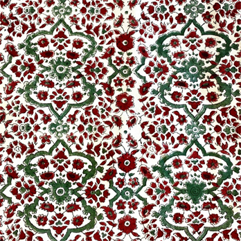 Tischdecke grün-rot 140 x 240 cm