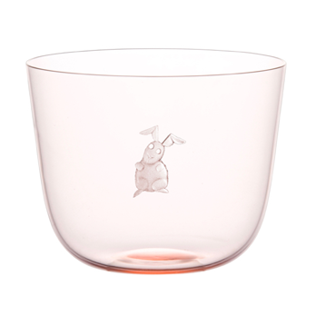 ALPHA Wasserglas Hase rosalin