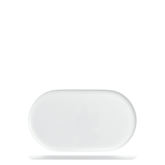 Servierplatte oval, DATUM satiniert