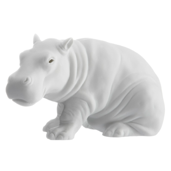 Junges Nilpferd weiss