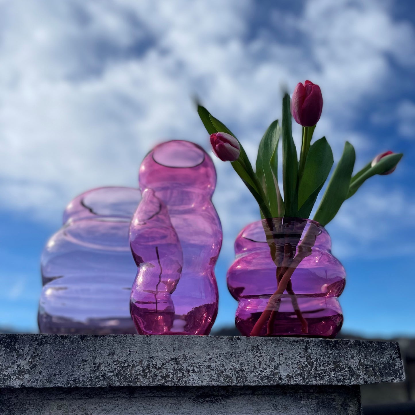 Vase FIGURA klein, pink