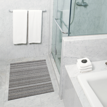 Fussmatte SHAG Skinny Stripe birch