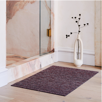 Fussmatte SHAG Skinny Stripe mulberry